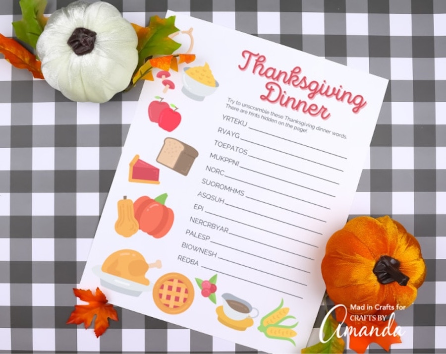 thanksgiving crafts activities