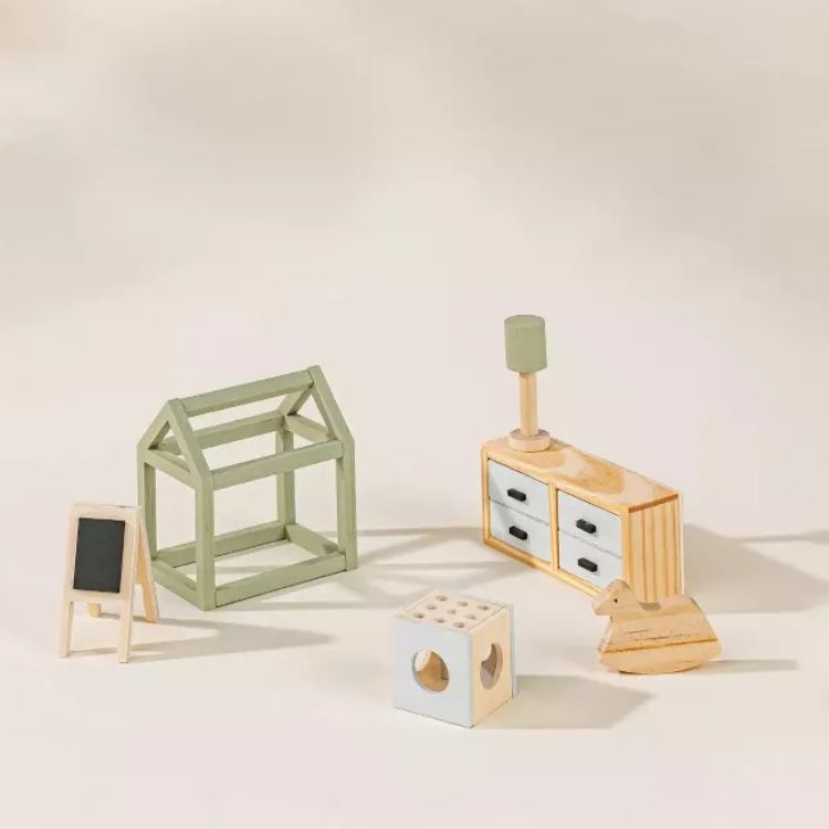 Kids' Bedroom Dollhouse Furniture