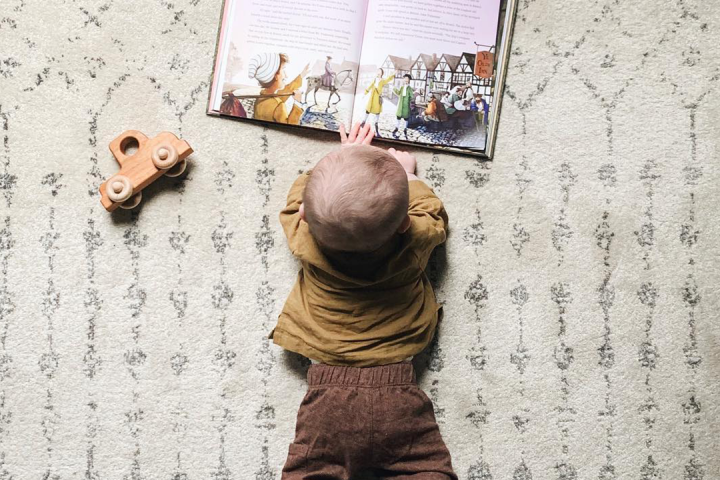 baby during tummy time