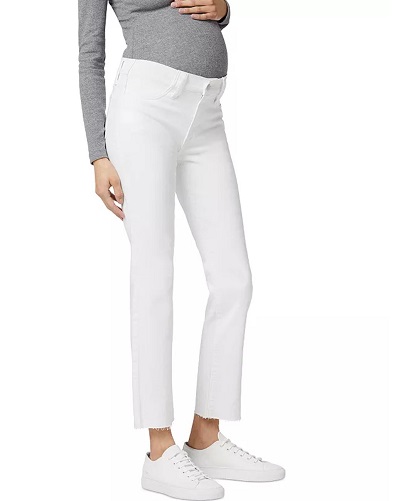 maternity white jeans