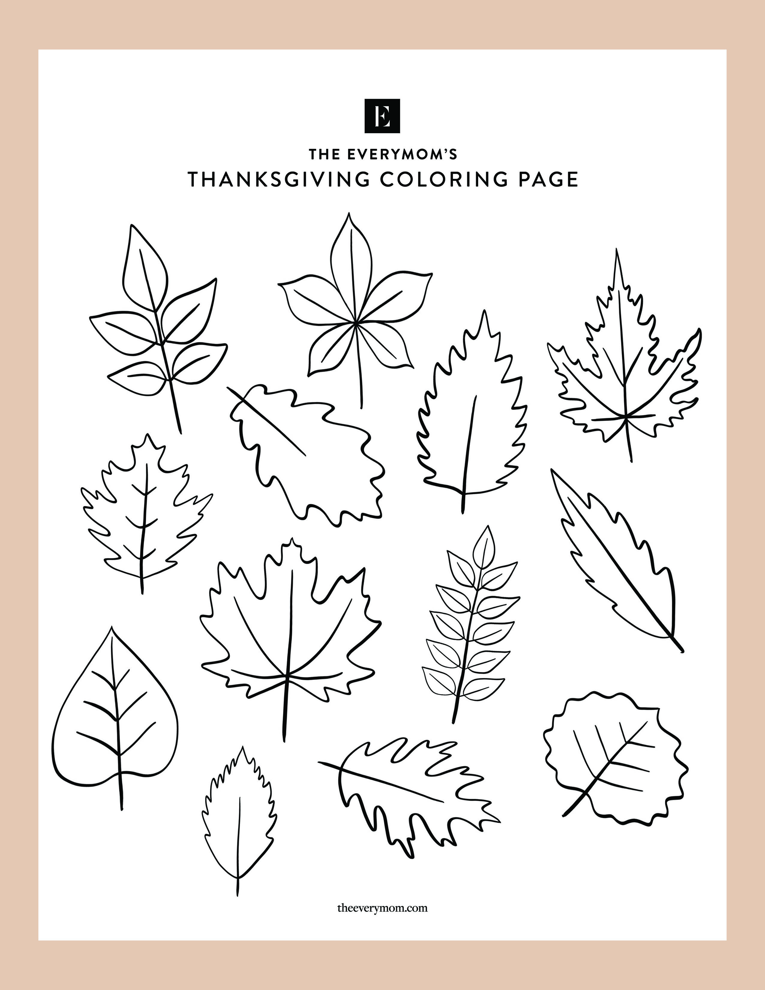 thanksgiving coloring pages