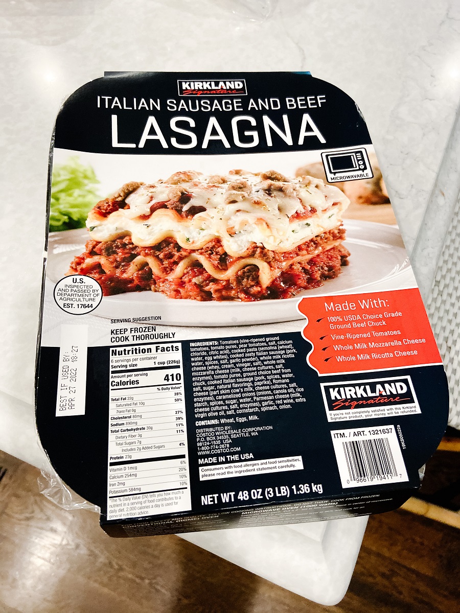 costso lasagna