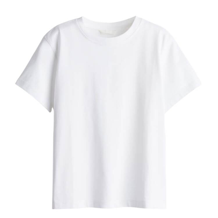 White tee for capsule date night