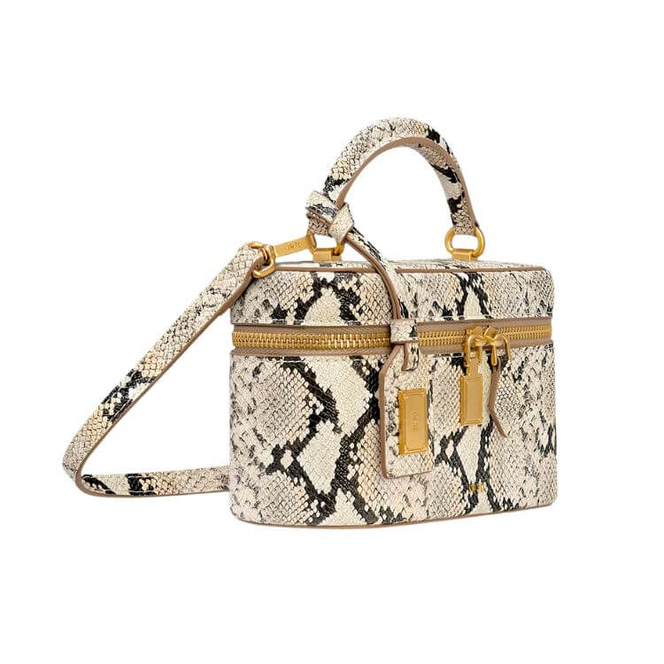 snakeskin box bag for date night