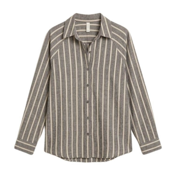 z supply linen striped set
