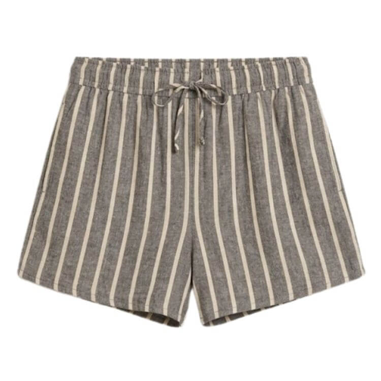 Striped shorts for road trip