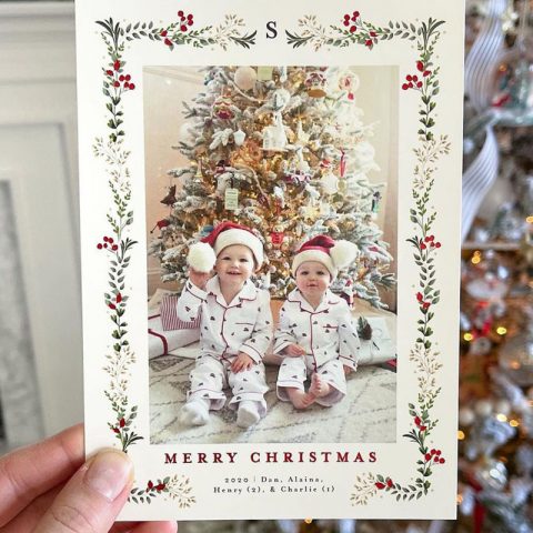holiday cards prep