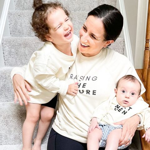 enjoying second baby