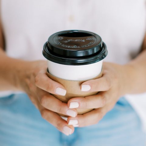 woman with coffee