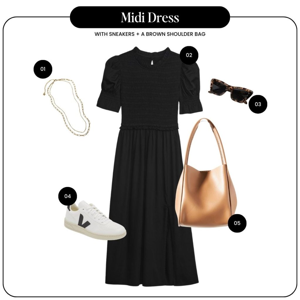 best dresses and jumpsuits midi dress outfit graphic