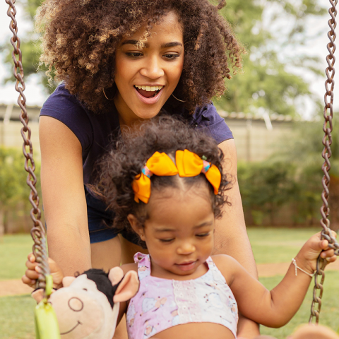 park with kids