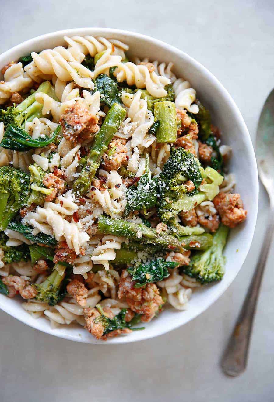 sausage and vgetable pasta weeknight meals