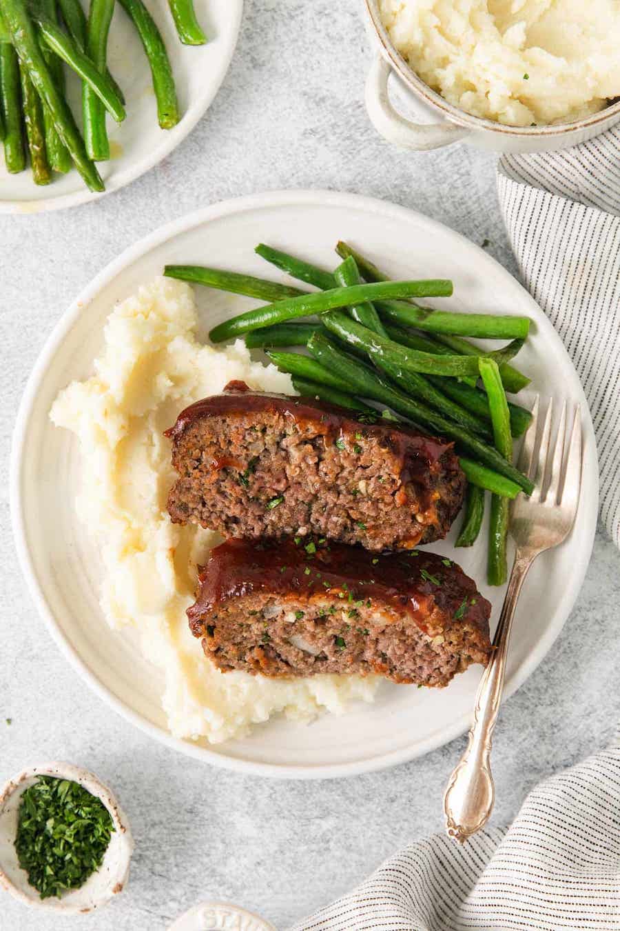 homemade meatloaf for weeknight meal
