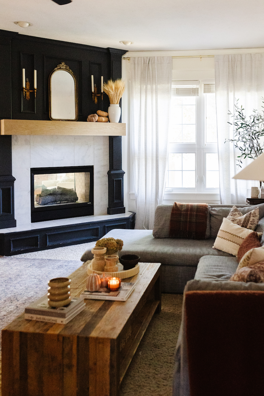 Brooke Smith cozy home tour living room