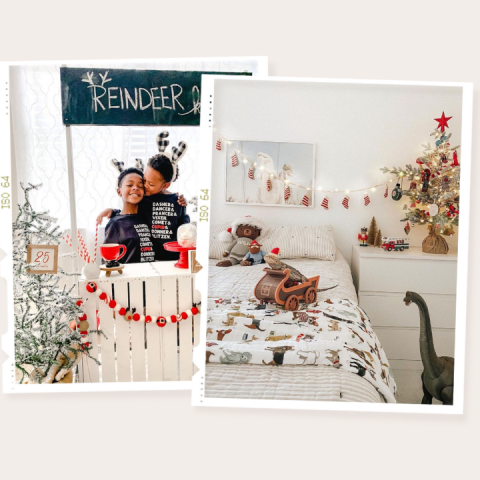 kids holiday decor inspo