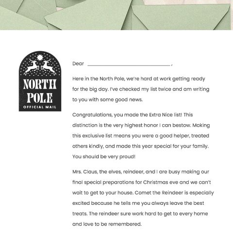 letter from santa