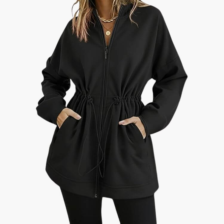 Long Sleeve Oversized Zip Up