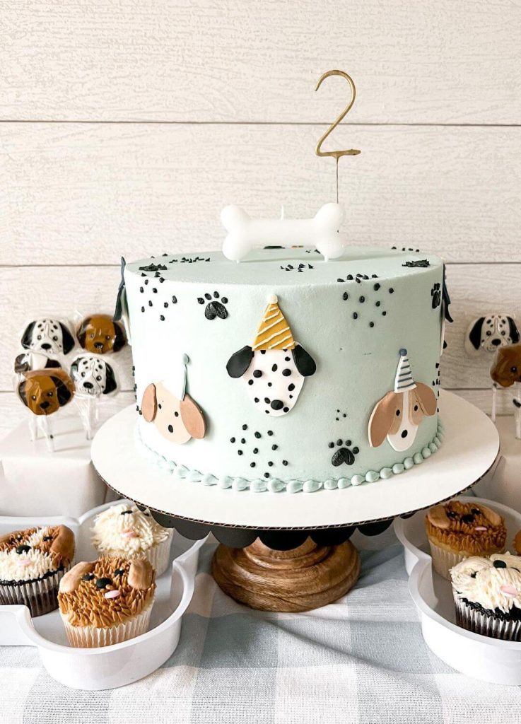 puppy pawty 2nd birthday cake