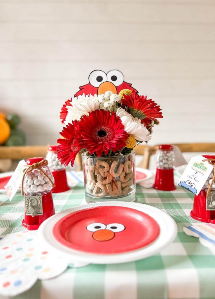 Elmo 2nd birthday party theme decorations