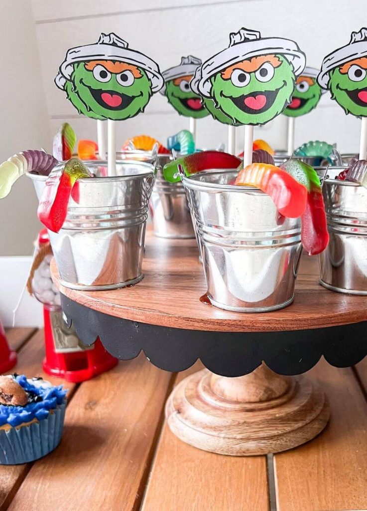 sesame street 2nd birthday party theme treats