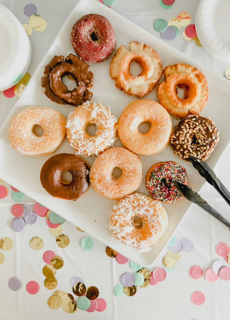 donut second birthday party treats