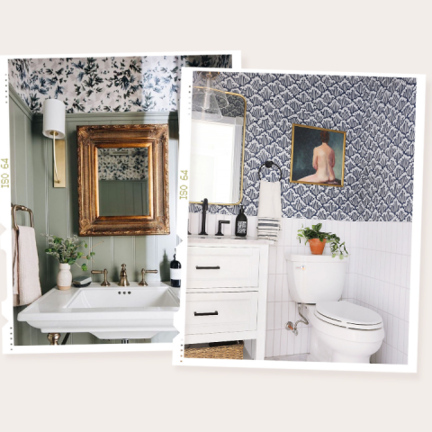 powder room decor inspo