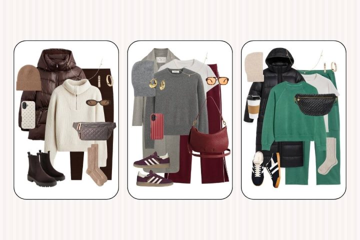 winter outfit inspo for moms drop off and pick up winter outfit ideas