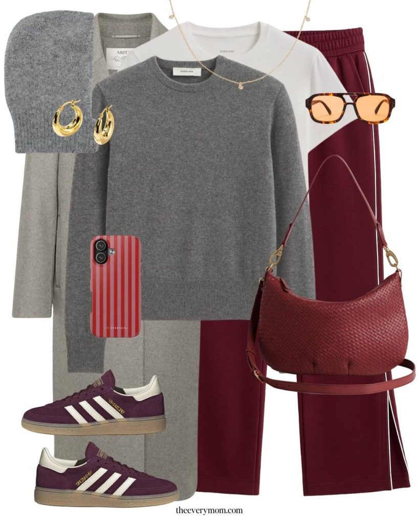 trendy cool mom outfit for winter 