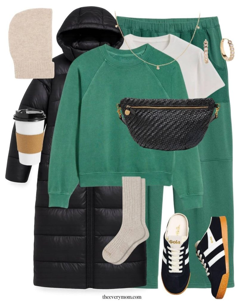 sweatsuit set for mom drop off outfit 