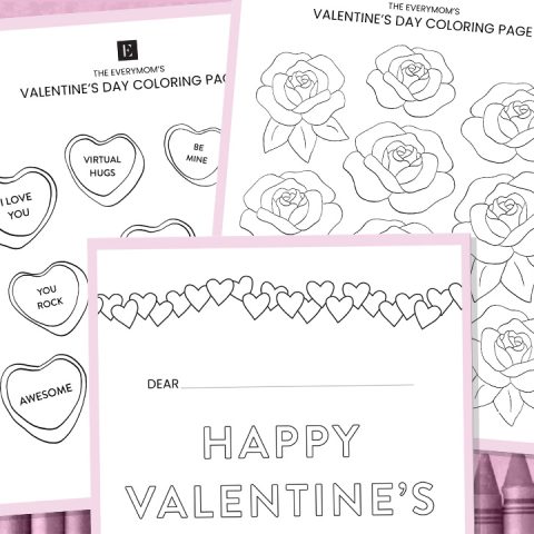 valentine's day coloring pages