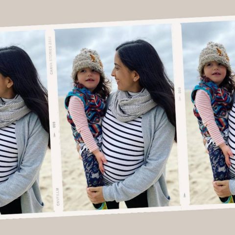mom pregnant with second child