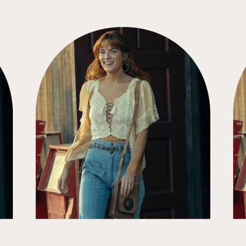 still from daisy jones in arch frame