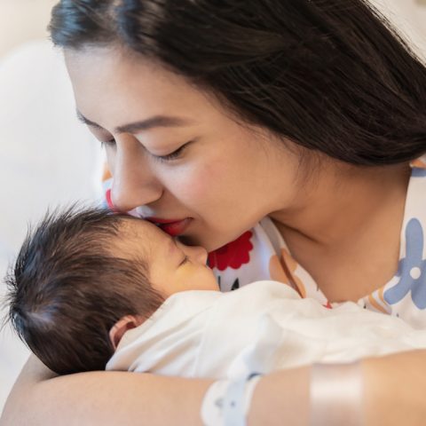 leaving hospital with baby