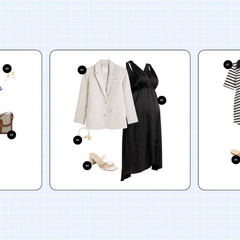 graphic of maternity work outfits