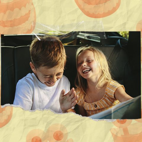kids laughing at a joke
