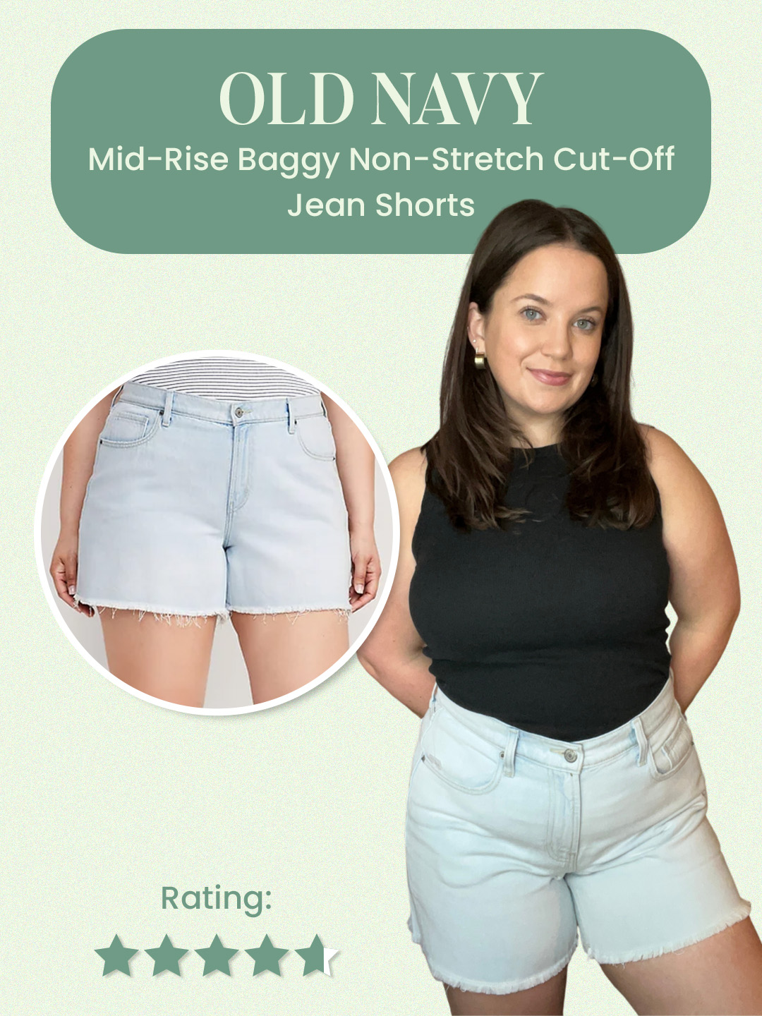 old navy baggy cut-off review