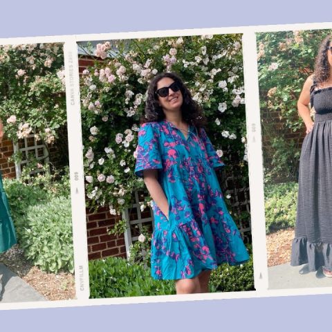 film strip graphic of easy summer dresses
