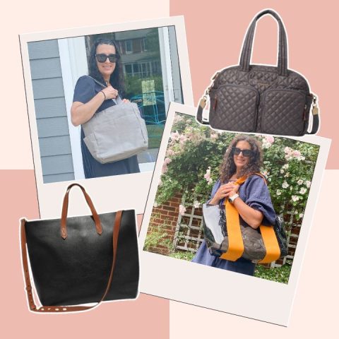 diaper tote bags collage