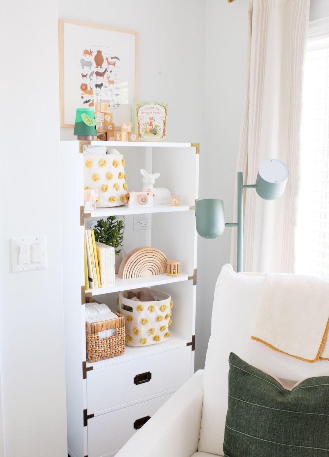 woodland nursery bookcase
