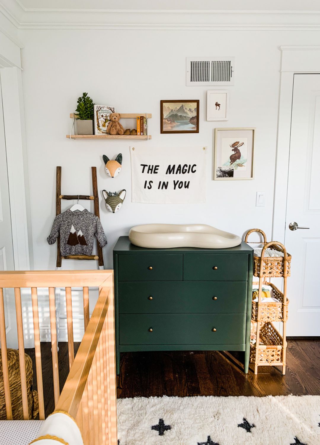 woodland nursery dresser