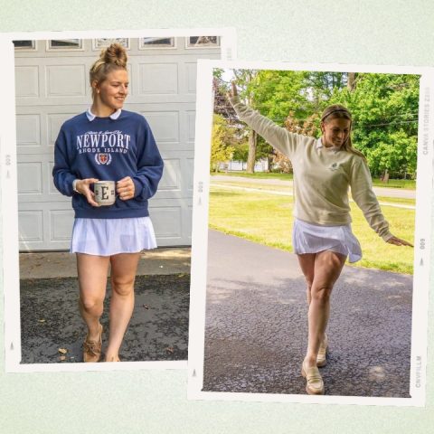 how to style a tennis skirt