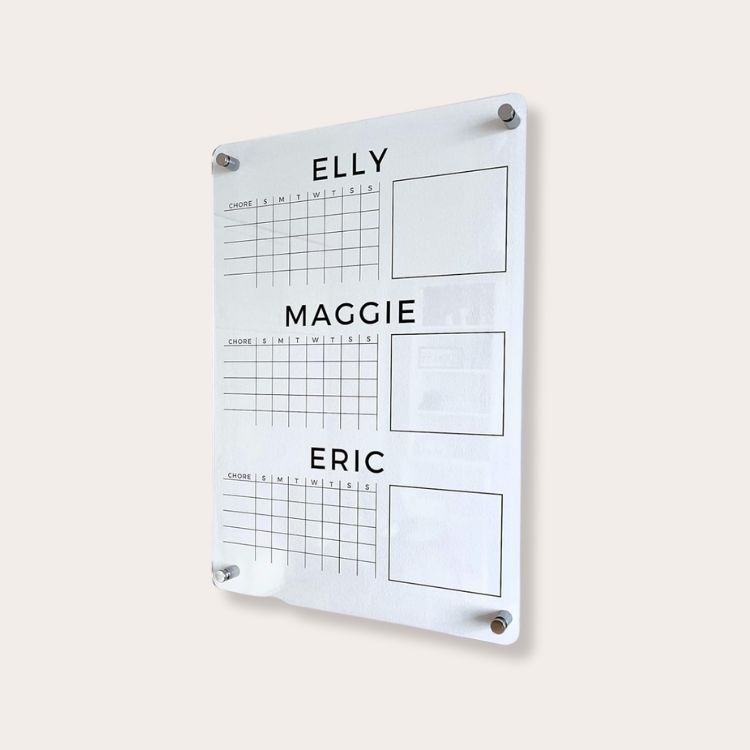 Personalized Family Chore Chart