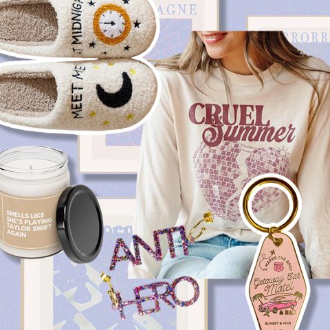 taylor swift merch collage