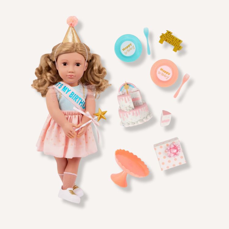 Romy 18" Birthday Party Doll & Accessories Set