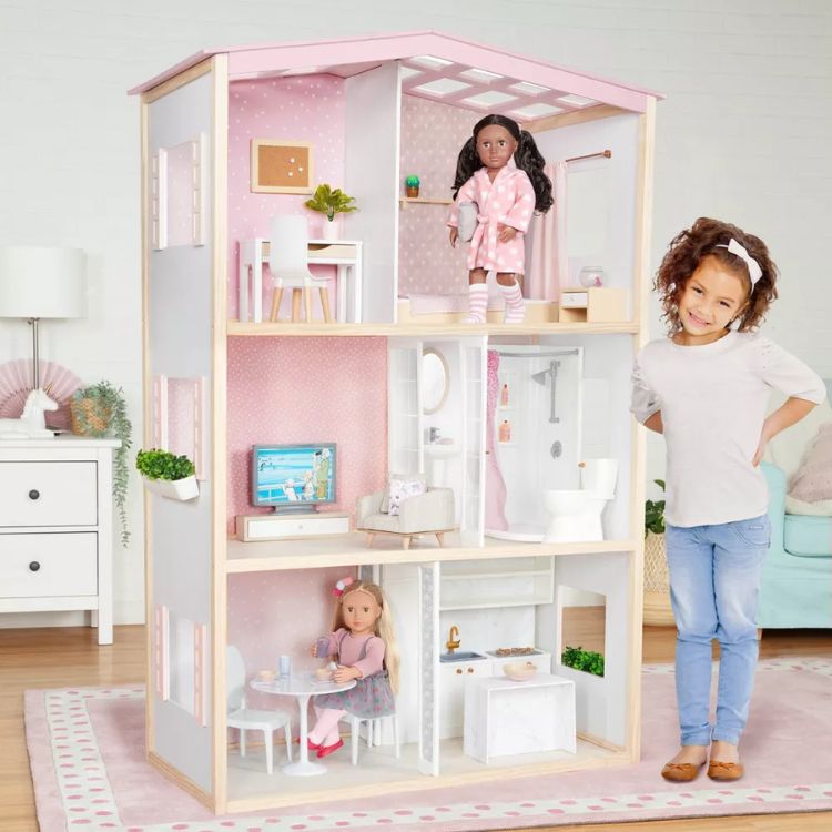 Sweet Home Dollhouse & Furniture Playset