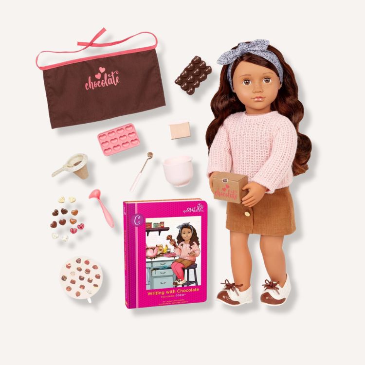 Coco Baking Doll, Book, & Accessories
