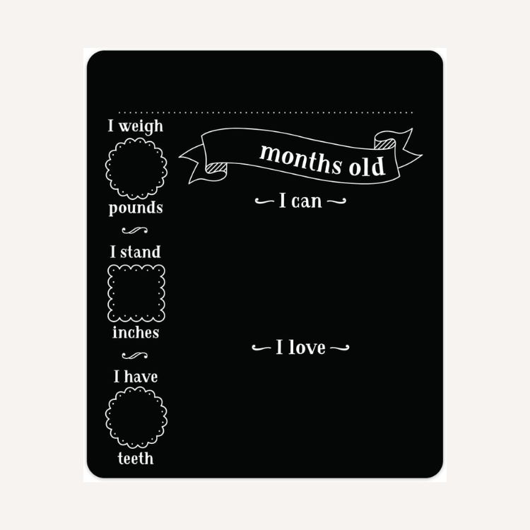 Baby Milestone Chalkboard
