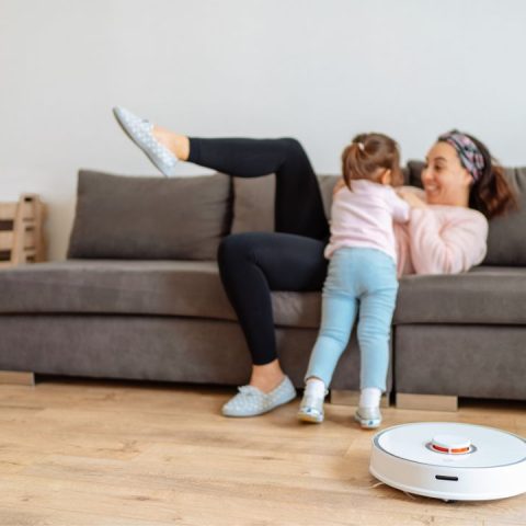 robot vacuum mom cleaning hack