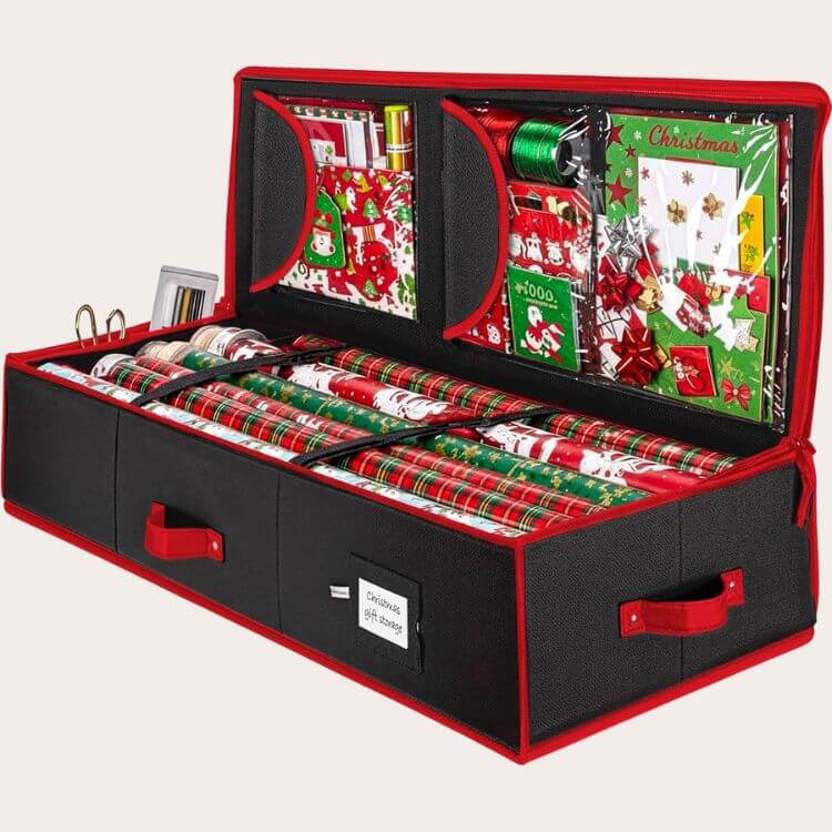 Holiday Gift Wrap Organizer