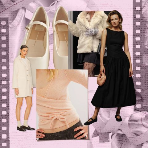 balletcore trend collage